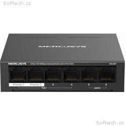 Mercusys MS106P 6xFE desktop switch 4xPoE+