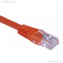 Masterlan patch kabel UTP, Cat5e, 0,25m, oranžový