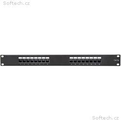 Masterlan patch panel 19", 16xRJ45, Cat5e, 1U, s v