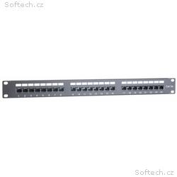Masterlan patch panel 19", 24xRJ45, Cat5e, 1U, s v