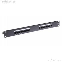 Masterlan patch panel 19", 16xRJ45, Cat6, 1U, s vy