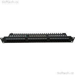 Masterlan patch panel 19", 24xRJ45, Cat6, 1U, s vy
