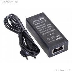 MikroTik napájecí POE adaptér 24V 2A 48W pro Mikro