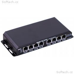 MaxLink POESG-8-7P, 8x GLAN, 7x PoE + napájecí ada
