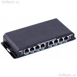 MaxLink 8 portový switch 10, 100 Mbps se 7 PoE por