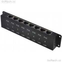 MaxLink pasivní POE panel, 8 portů
