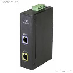 MaxLink DIN60 PoE injektor - 12-48VDC, 802.3af, at