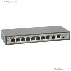 MaxLink PoE switch PSBT-10-8P-250, 10x LAN, 8x PoE