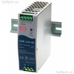MEAN WELL SDR-120-48 Spínaný zdroj na DIN lištu, 1