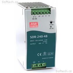 MEAN WELL SDR-240-48 Spínaný zdroj na DIN lištu, 2