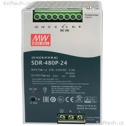 MEAN WELL SDR-480P-24 Spínaný zdroj na DIN lištu 4