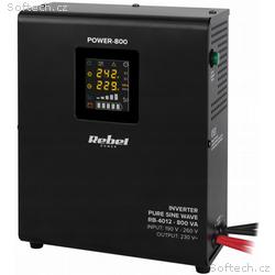 REBEL záložní zdroj UPS 500W 230V, 12V, montáž na 