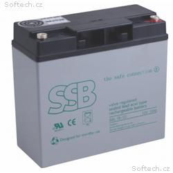 SSB olověná baterie AGM 12V, 18Ah, M5, VRLA, život