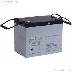 SSB olověná baterie AGM 12V 75Ah, životnost 10-12l