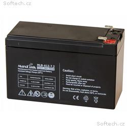 MaxLink olověná baterie AGM 12V 7,2Ah, Faston 6,3m