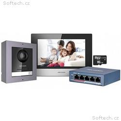 Hikvision DS-KIS602(B) sada IP interkomu se switch