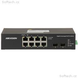 Hikvision DS-3T0310HP-E, HS Průmyslový PoE switch,