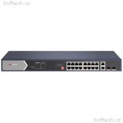 Hikvision DS-3E0520HP-E PoE Switch, 16x PoE, 225W