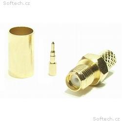 VF konektor RSMA female pozlacený na H155, RF240 v