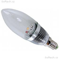 EuroLight LED žárovka E14, 3W, 6500k, QP3003 - sví
