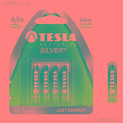 TESLA SILVER alkalická baterie AAA (LR03, mikrotuž