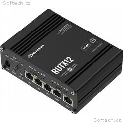 Teltonika RUTX12, Průmyslový 4G Wi-Fi 5 router, eS