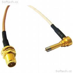 Pigtail 15cm RG316 RSMA female - MS156 male 90° úh