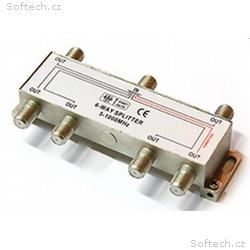 TV, FM Rozbočovač R-6 (5-1000 MHz) - 1x napájecí v