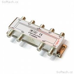 TV, FM Rozbočovač R-8 (5-1000 MHz) - 1x napájecí v