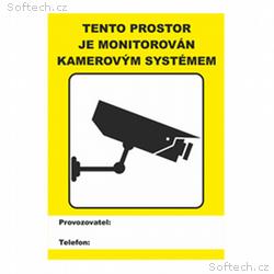 Samolepka - tento prostor je monitorován kamerovým