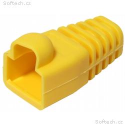 Ochranná krytka RJ45 s ochranou západky, žlutá