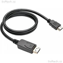 C-TECH HDMI, DisplayPort kabel, 2m