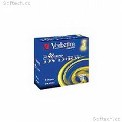 VERBATIM DVD+RW(5-Pack)Jewel, 4x, DLP, 4.7GB