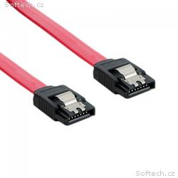 Kabel SATA 3.0 datový 6Gb, s, krátký 20cm se zámeč