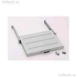 19" výsuv.police 450mm plnovýsuv, nosn.30kg šedá