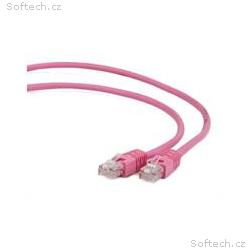 Gembird Patch kabel RJ45, cat. 5e, UTP, 0.25m, růž