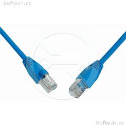 Solarix patch kabel CAT5E SFTP PVC 5m modrý snag-p