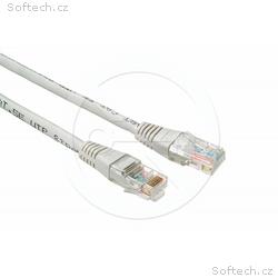 Solarix patch kabel CAT5E UTP PVC 1m šedý non-snag