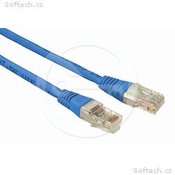 Solarix patch kabel CAT5E UTP PVC 0,5m modrý non-s