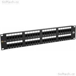 Solarix patch panel 48 x RJ45 CAT5E UTP 150 MHz, č