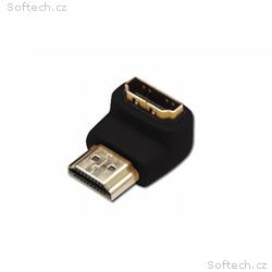 Digitus Adaptér HDMI, typ A, 90o úhlový M, F, Ultr