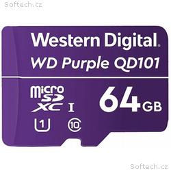 WD MicroSDXC karta 64GB Purple WDD064G1P0C Class 1