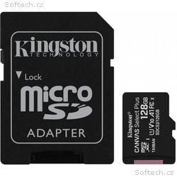 KINGSTON 128GB microSDHC CANVAS Plus Memory Card 1