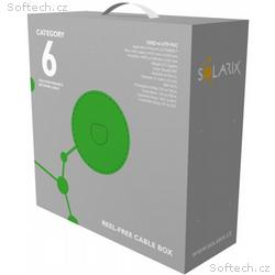 Solarix instalační kabel CAT6 UTP PVC 100m box