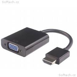 Předvodník HDMI na VGA se zvukem 3,5mm jack- černý