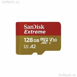 SanDisk Extreme, micro SDXC, 128GB, UHS-I U3, Clas