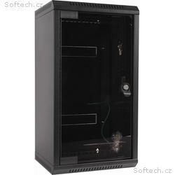 Rack jednodílný,10"-10U, 19"-5U, 360mm, skl.dv.Čer