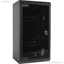 Rack jednodílný,10"-10U, 19"-5U, 360mm, skl.dv.Čer