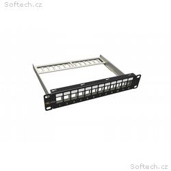 Solarix 10" modulární neosazený patch panel 12 por