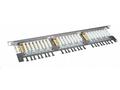 Solarix Patch panel 24xRJ45 CAT6 STP s vyvazovací 